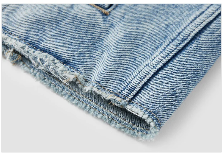 Denim Jacket Women Short Style Fringed Trendy Street Style Spring Dopamine Loose Lapel Jacket