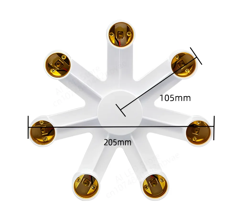 E27 LED Base 220V Light Screw Splitter Adapter Lamp 110V Holder S57d79d152b6b43d4bb15c863fb75e952L