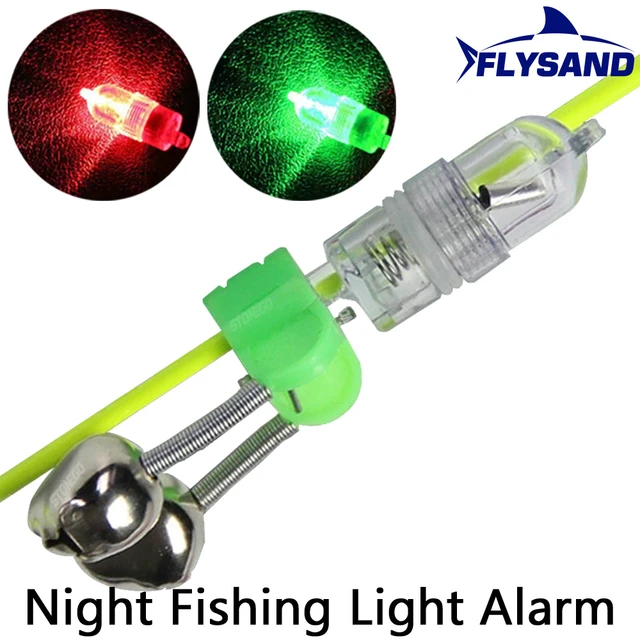 LED Light Night Fishing Lamp Luminous Stick Bell Ring Bite Alarm  Accessories Fishing Lamp - AliExpress