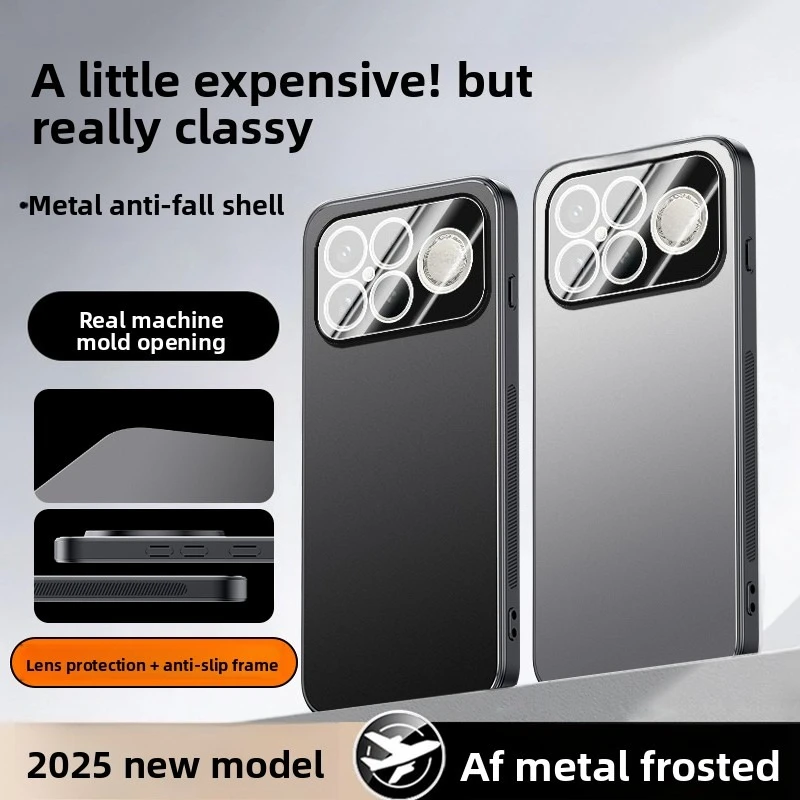 Advanced Metal Frosted Honeycomb Heat Dissipation Anti-Drop Phone Case