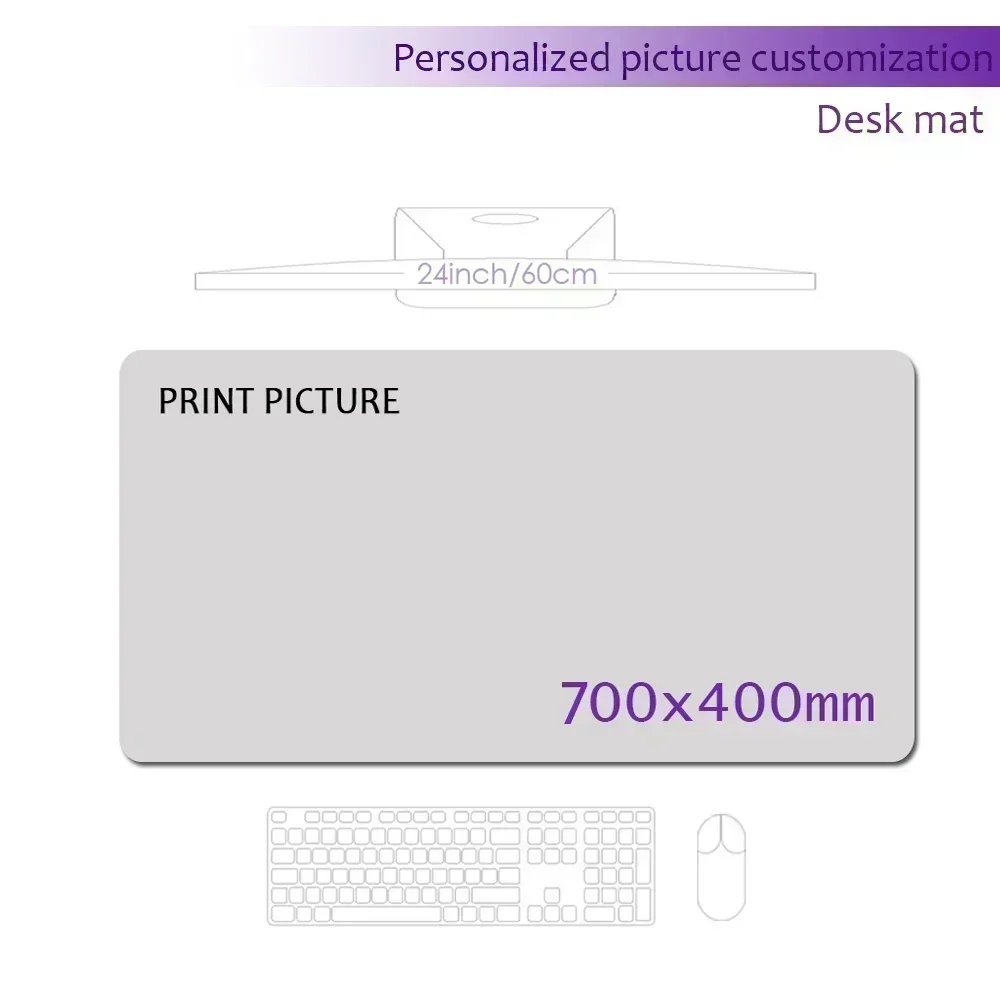 Personalized 120x50 cm Custom Image Gaming Deskmat - High-Definition Printing, XXL Rubber Mouse Pad