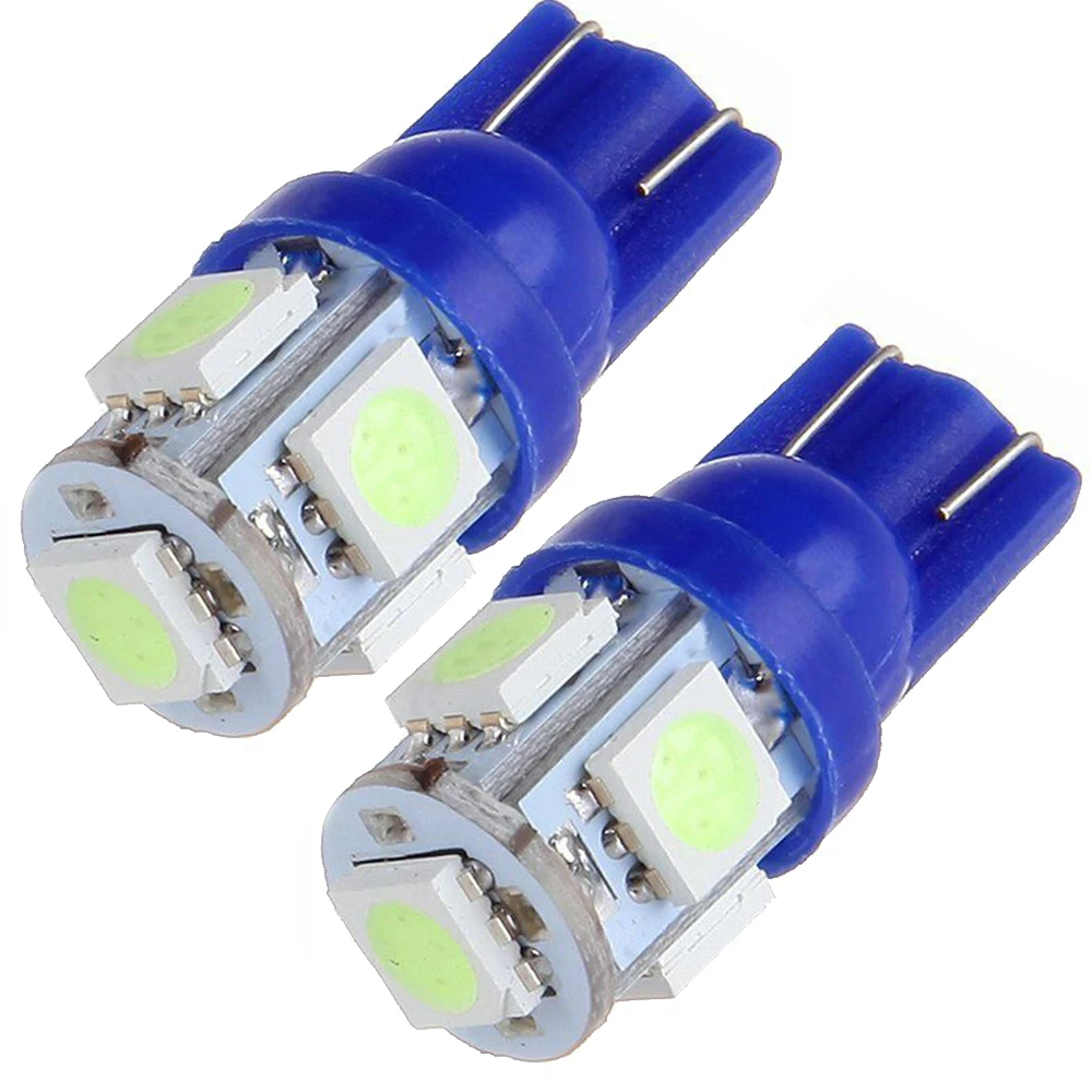 10pcs/set Car Light T10 194 168 2825 For Toyota  LED Wedge Dashboard Gauge Cluster Light Bulb Ice Blue LED Light Car Reading
