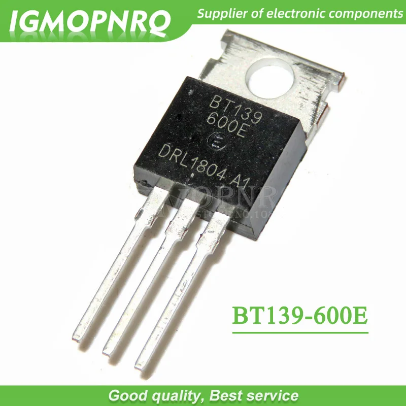 Lot De 10 MOSFET BT139-600E 16A 600V - Transistor Canal P, Boîtier TO-220, Pour Circuits électroniques