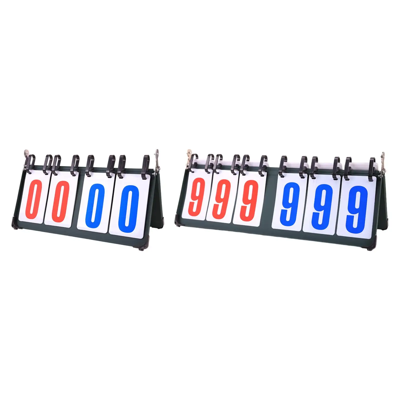 

Scorekeeper Indoor Outdoor Table Top Scoreboard Score Cards Flip Scoreboard for Football Baseball Tennis Competition