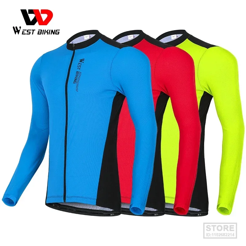 

Веломайка WEST BIKING с длинным рукавом, дышащая командная спортивная рубашка для езды на велосипеде, удобная одежда