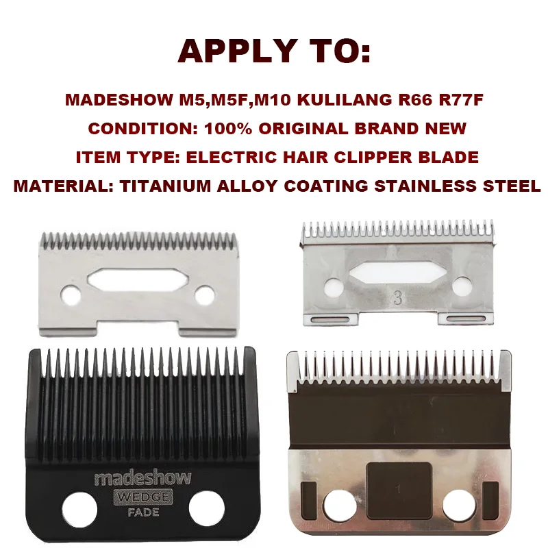 Original Replaceable Cutter Head for 2020C 2020T Madeshow M6 M10 M5 Professional Hair Clipper Blade Hair Cutting Machine 5