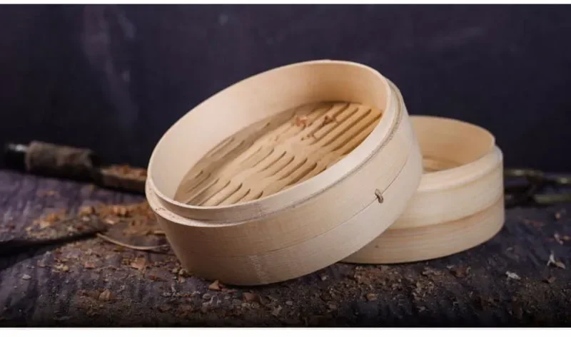 Description Picture 5 of itemKitchen Cooking Bamboo Steamer for Fish Rice Vegetable Snack Basket Set Kitchen Cooking Tools Dumpling Steamer machine 13.5-30cm