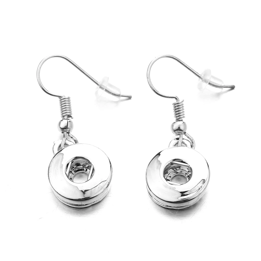 15Pairs 12mm Snap Button Earrings for Women Fit Snap Button Jewelry DIY 12mm Snap Earrings Dangle Earrings