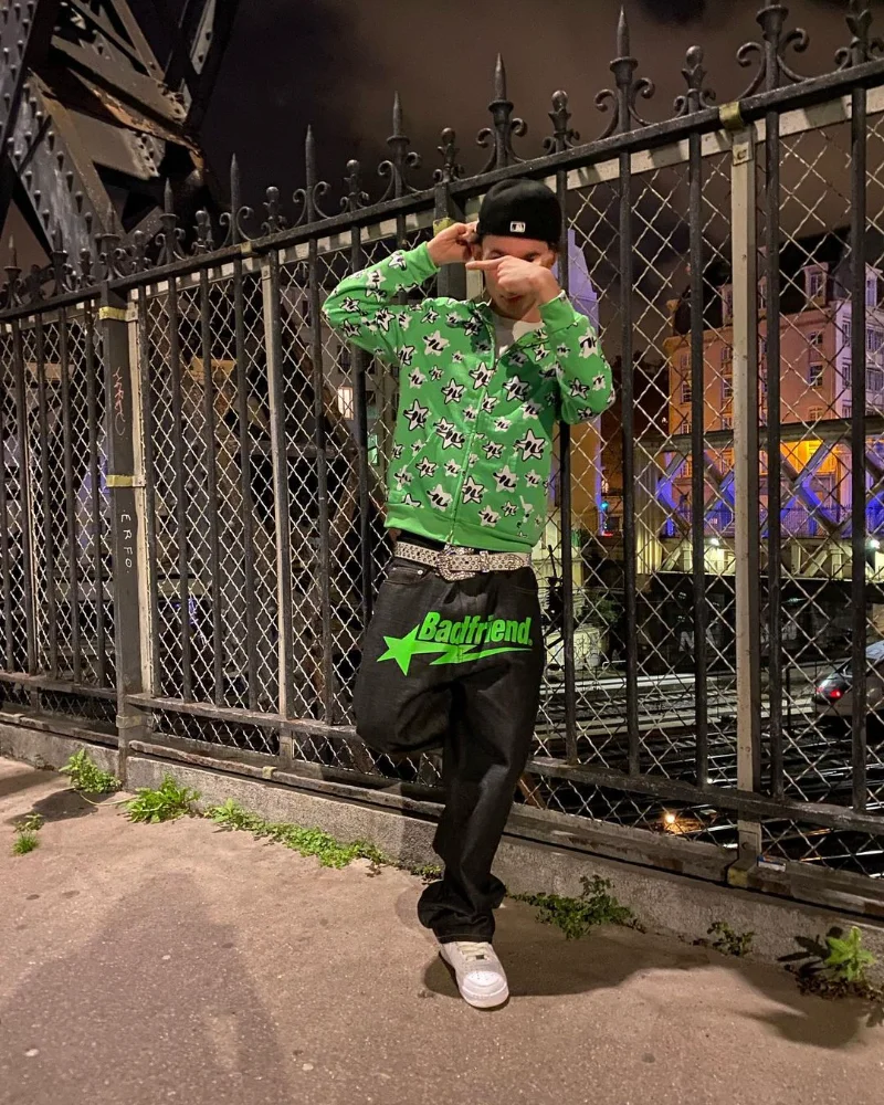 Y2K ĳ־  Trousers2023 μ   ƮƮ Ʈ   ٸ û      Ʈ