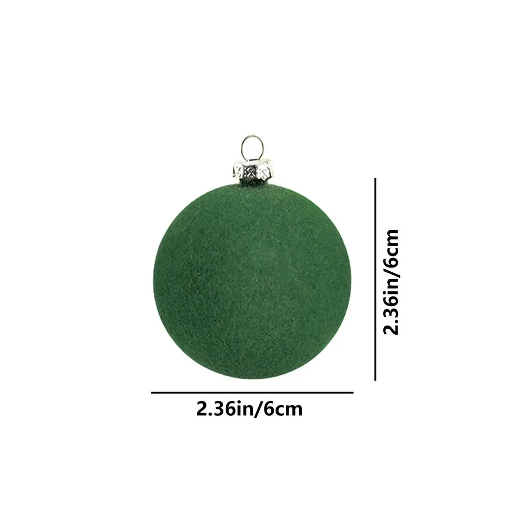 thumbnail image 1 of Adornos de bolas para árbol de Navidad Adornos de bolas flocadas Decoraciones de bolas navideñas irrompibles para la pared del árbol de Navidad Chimenea, 1 of 5