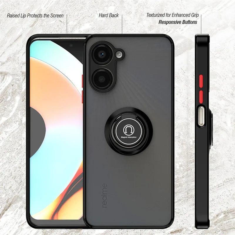 Coque pour Realme GT 2 Pro, Housse étui en Cuir PU Antichoc avec Motif