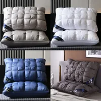 1PC Down Feather Pillow Cotton Frosted Thickened Cervical Pillow Five-Star Hotel Sleep Pillows Feather for Home 48x74cm 수면용 베개 1