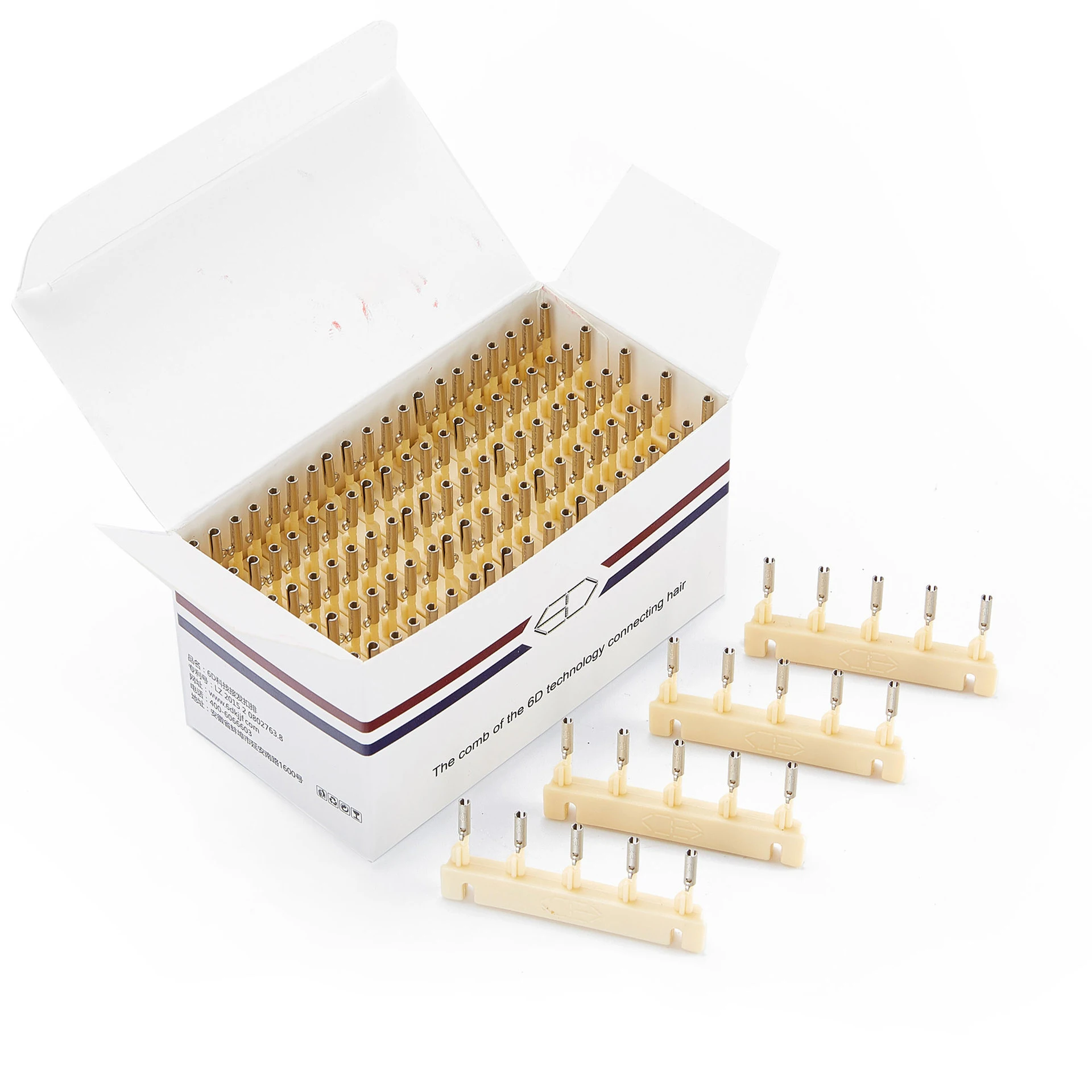 40pcs 6D 헤어 익스텐션 클립 3 색 새로운 전문 헤어 익스텐션 도구 6D 헤어 익스텐션 기계용 블랙/브라운/금발