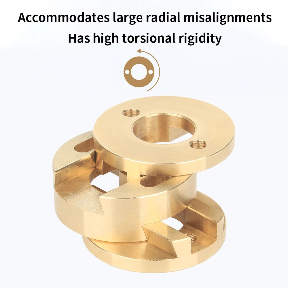 Impressora 3d Dsway Oldham Acoplamento t8 z Eixo Redondo Parafuso Chumbo Bronze Acoplamento para Vzbot Cama Quente Flexível 16 mm Thread Hole Peças de - Imagem 3