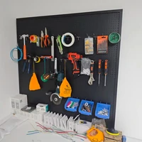 Wall Mounted Tool Storage Rack Universal Hardware Tools Organizer Hanging Shelf Metal Repair Tools Wall Packaging Accessories 1