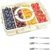 Snackle  Charcuterie Container, Divided Serving Tray with Lid, Fruit  Containers for Fridge, Portable Snack Platters, Veggie Tra 1