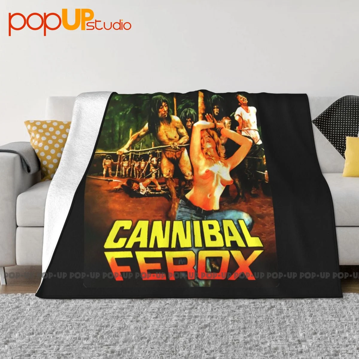Coperta Cannibal Ferox Cannibal Shoah Plaid In Microfibra Calda