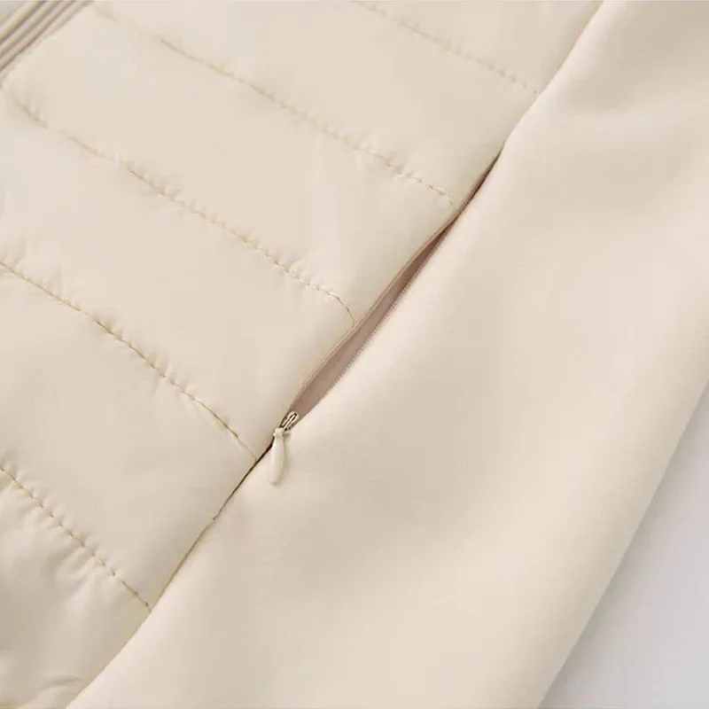 Golf Winter New Product Women's Outdoor Sports Short Jacket Comfortable Splicing Stand up Collar Coat Versatile Slimming Top