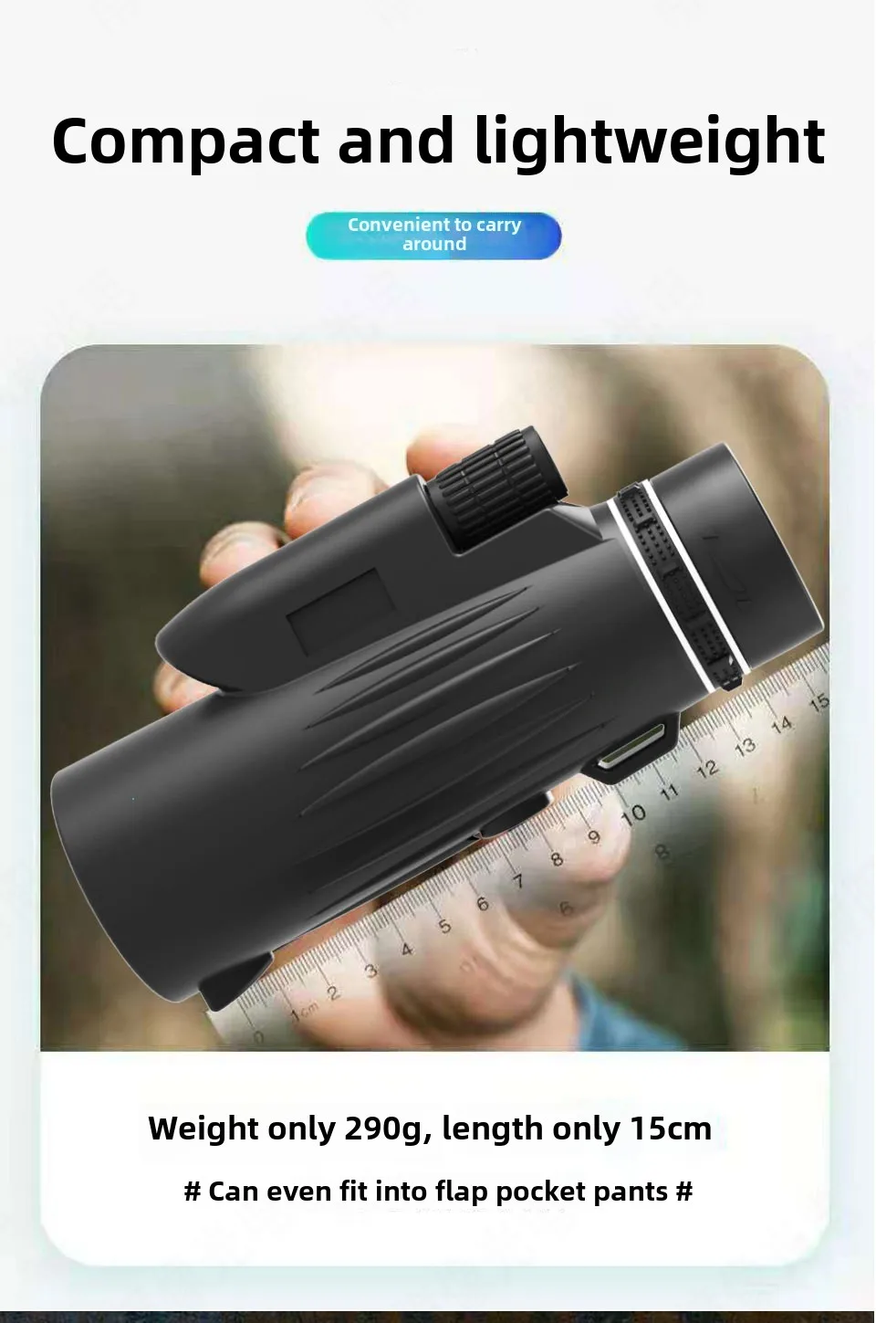New Monocular 12x50 Telescope High Magnification High Definition Zoom Outdoor Adult Travel Monocular Telescope 3