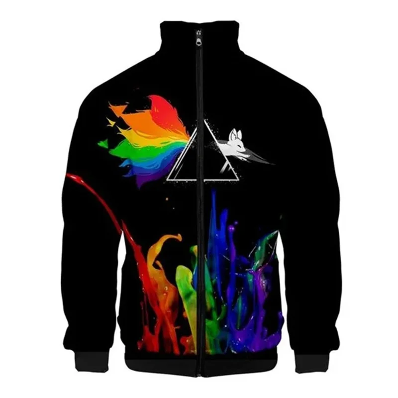 thumbnail image 1 of Chaqueta con cremallera y estampado 3D de arcoíris LGBT para hombre y mujer, sudadera de moda para primavera y otoño, tops cómodos, abrigo de calle, ropa para hombre, 1 of 5
