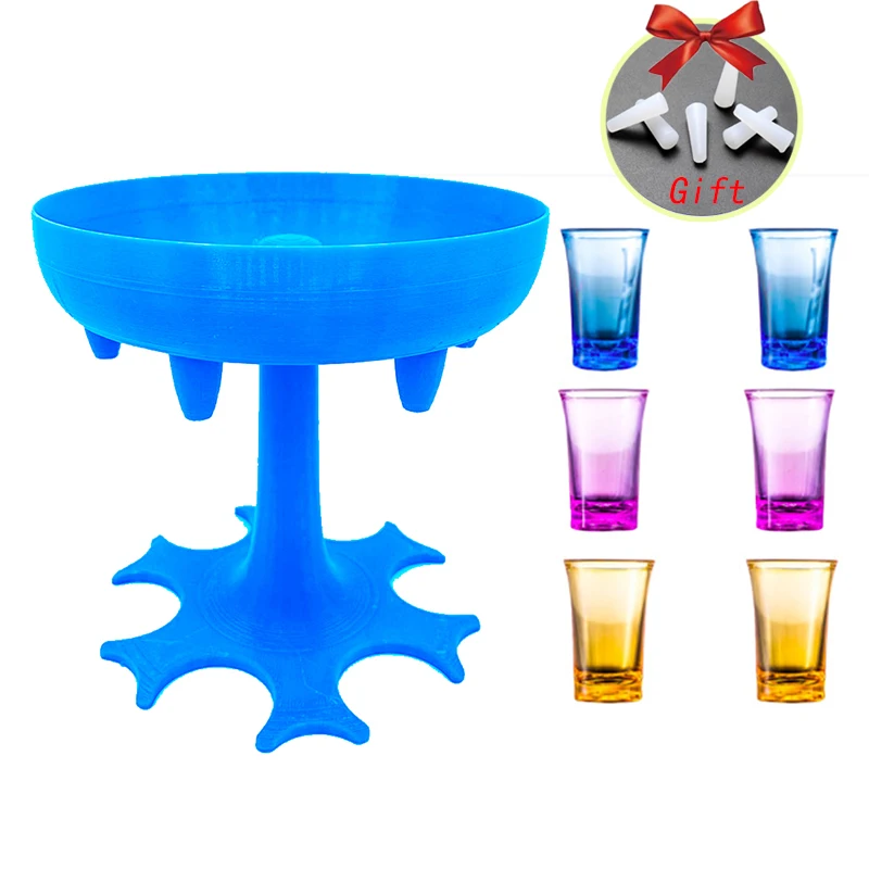 Elegant 6-Shot Liquor Dispenser & Holder for Parties and Gatherings