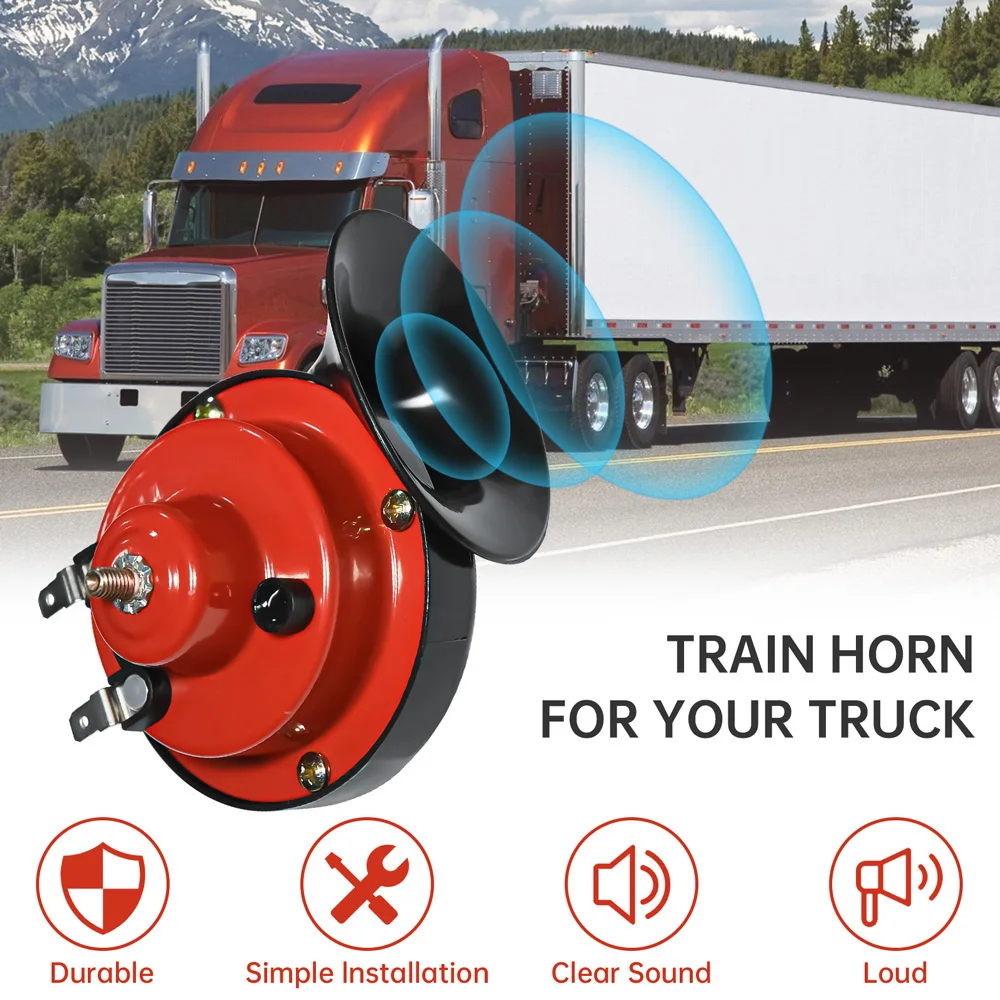 Waterproof Car Horn 300db Loud Horn For Suv Trucks Boat Train 12V Snail Air Loud Pressure Speakers Motorcycle waterproof horn