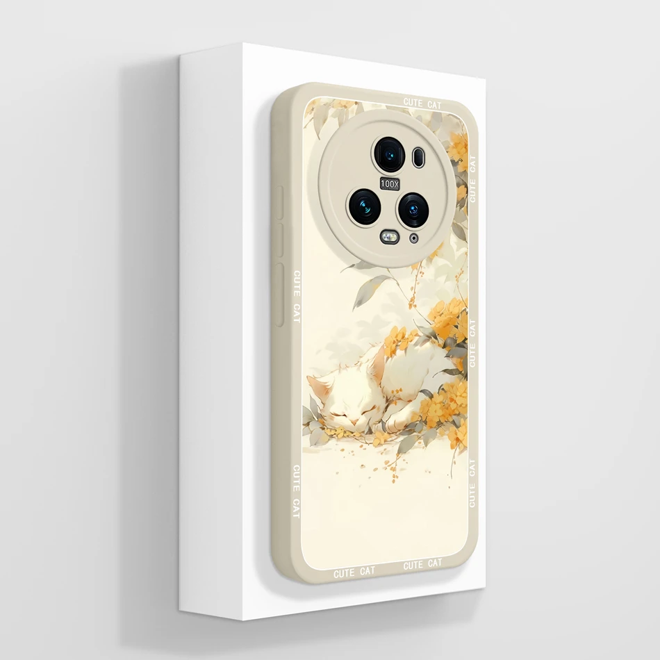 Floral Design Soft Silicone Phone Case with Full Protection