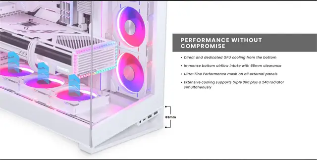 Phanteks NV7 Seaview Room E-ATX Case ARGB Light Control Full Tower Desktop  Computer Chassis Support ATX Type-C Two-way Placement