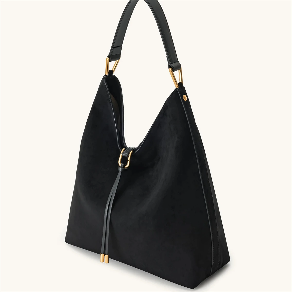 حقيبة كتف JW PEI Aria ذات سعة كبيرة من جلد الغزال...