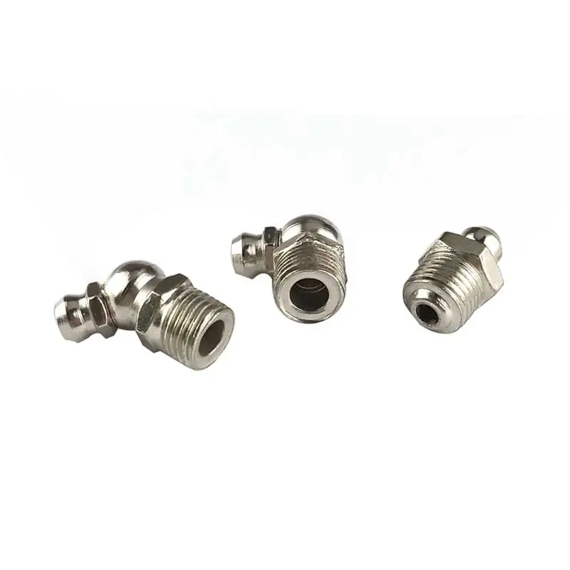 170pcs 90 Degree and Straight Type M6M8M10 Metric Size Hydraulic Zerk Grease Nipple Fitting Male thread Oil mouth Assortment Kit