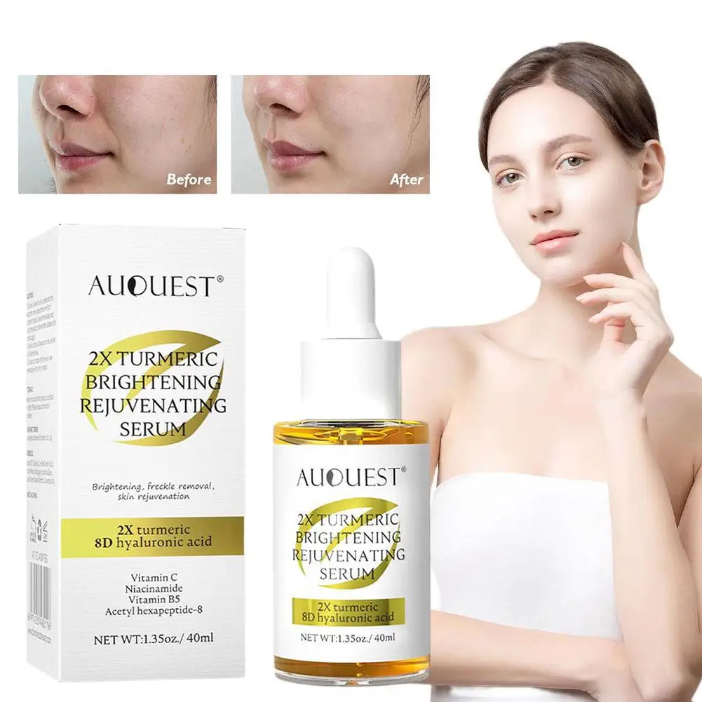 

Turmeric Serum Original Lighten Spots Essential Oils Dark Face Whitening Anti Remove Corrector Aging Pigment Skin Spots Car D5Q3