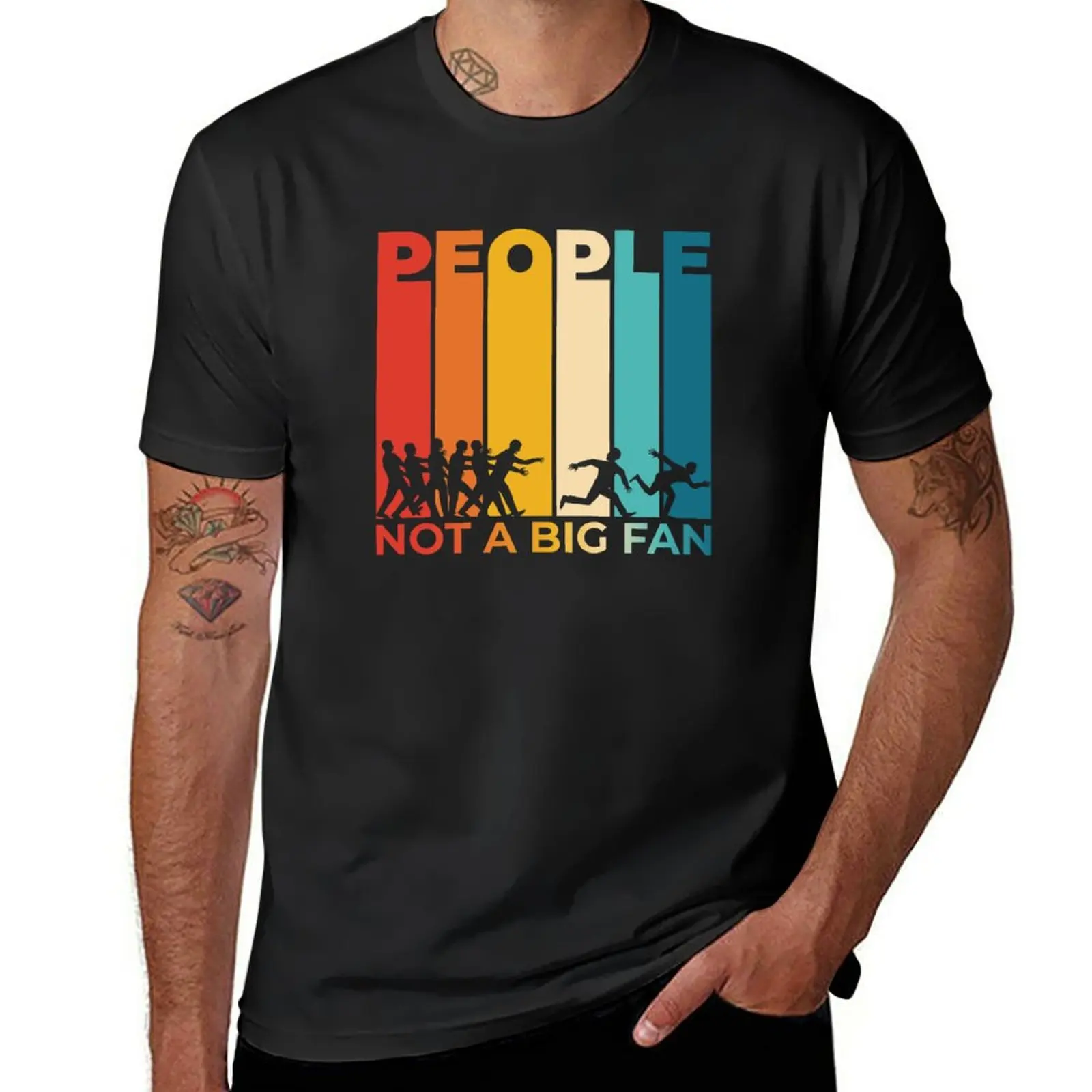 

People Not A Big Fan - Not A Fan Of People - Introverted T-Shirt sports fans summer tops mens plain t shirts