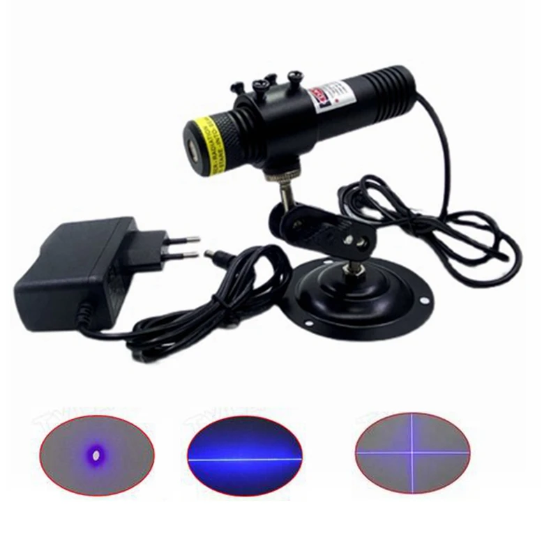 Non-focusable Waterproof  450nm 80mw Industrial Blue Laser Diode Module 22x100mm waterproof focusable 445nm 450nm blue laser pointer led torch handheld presentation flashlight 450t 100