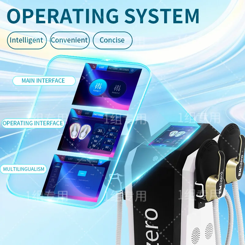 

DLS-EMSZERO Body Slimming Lose Weight Gain muscle Machine RF With 4 handles working simultaneously Device