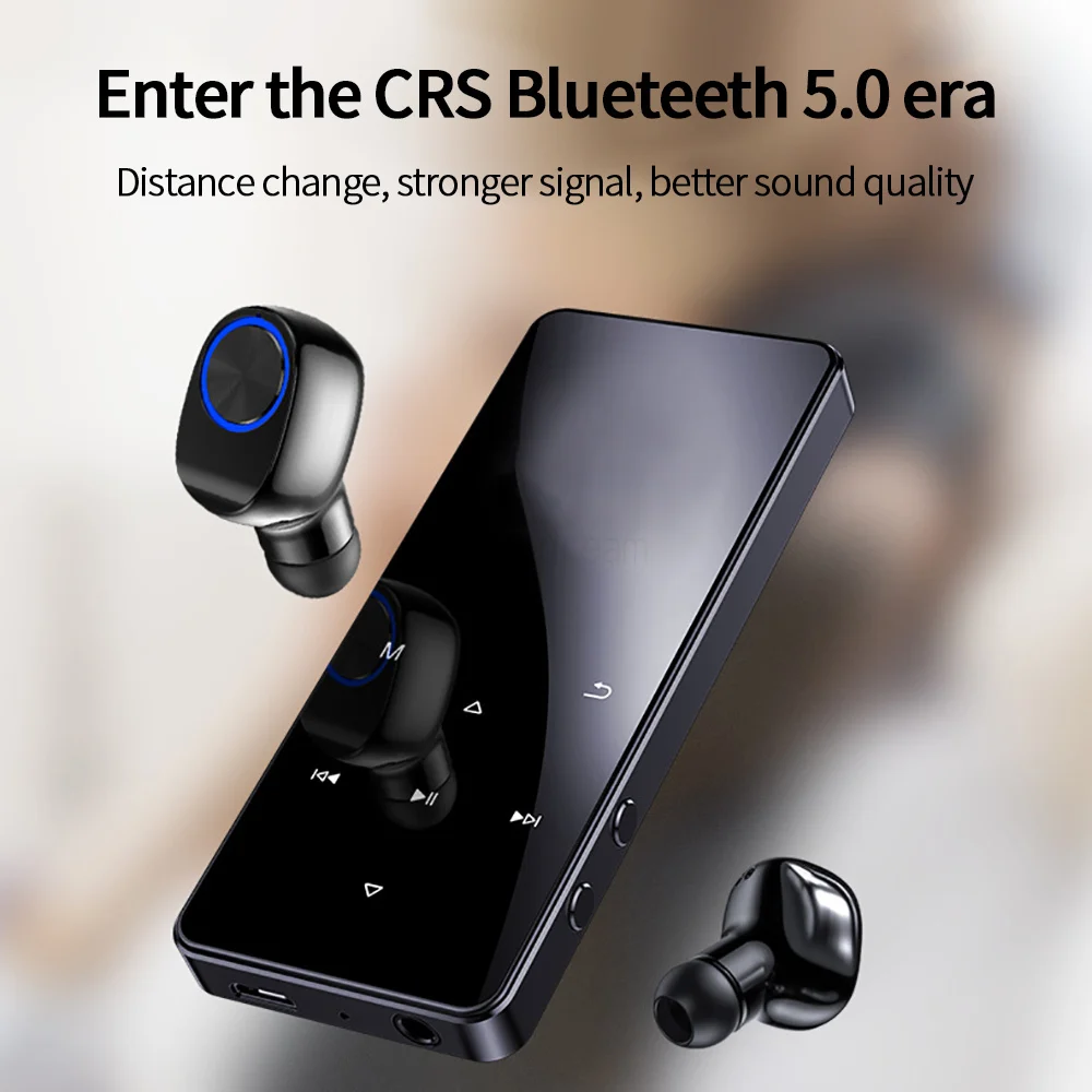 8-128GB MP3 MP4 Player Touch Bluetooth 5.0 Lossless Audio Recorder Music HiFi Portable Audio Walkman FM Radio E-Book mp3 mp4 player