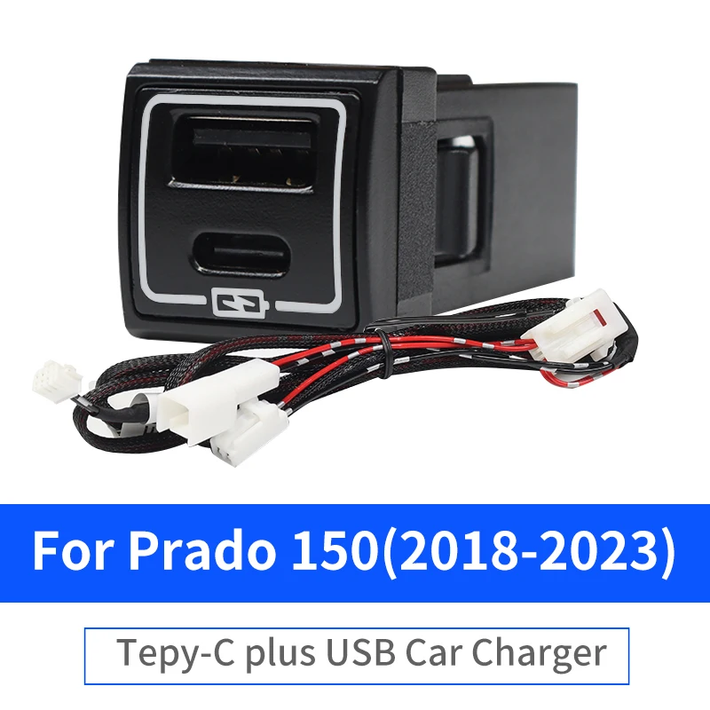 Prise USB Double Pour Voiture Avec Prise Audio Pour Toyota Vigo Pour Charger Des Téléphones Portables, Des Tablettes Et D'autres Appareils