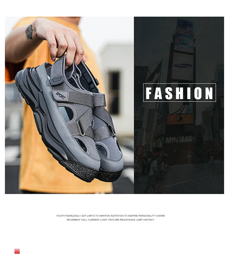 Description Picture 3 of itemOulylan Men's Casual Shoes Summer Men Sandals Outdoor Sports Sandals for Men Beach Shoes Driving Sandals Plus Size 39-44