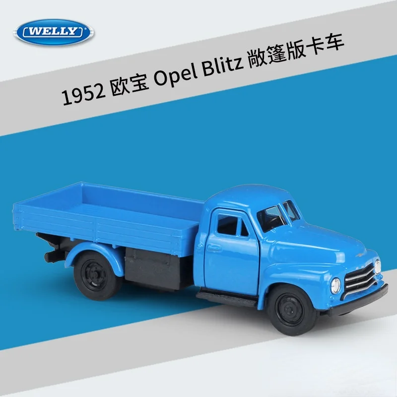 Модель автомобиля WELLY в масштабе 1:36 1952 Opel Blitz, коллекционная игрушка для мальчиков, подарок для детей, B739