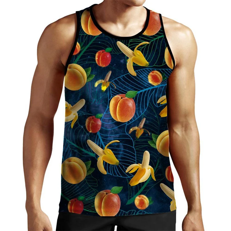 

Футболка без рукавов для мужчин и женщин, модный топ с круглым вырезом и забавным 3D-принтом граффити, футболка с подтяжками в стиле Харадзюку, большие размеры, лето