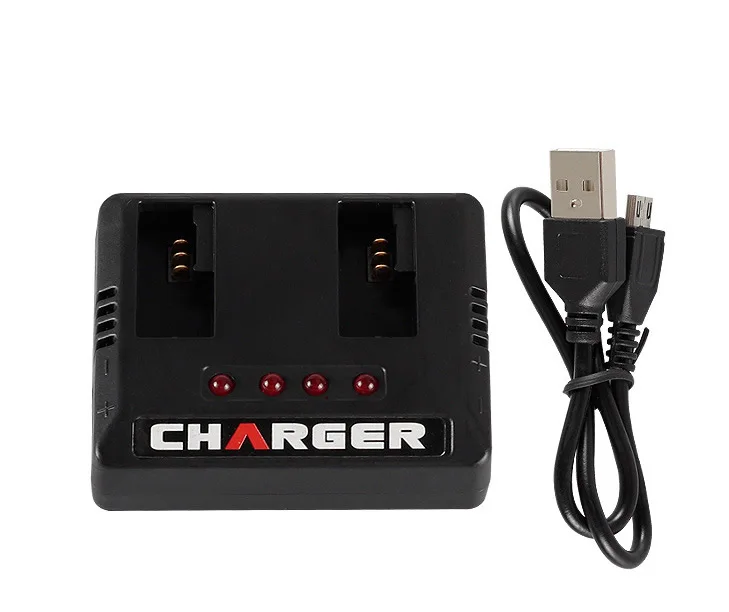 Caricabatteria Al Litio 3.7V 1 To4 Per Hubsan H107C + D + Drone Batteria Quadcopter Accessori