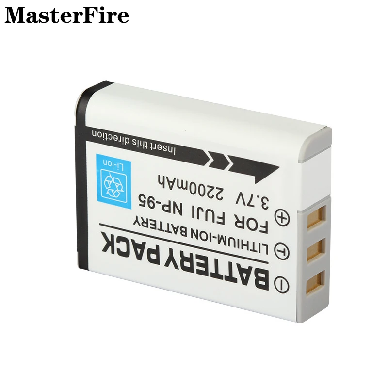 Batteria Agli Ioni Di Litio 3.7V 2200Mah Np-95 Np95 Per Batterie Fujifilm Finepix F30 Zoom, Finepix F31Fd, Finepix Real 3D W1, X-S1, X100T
