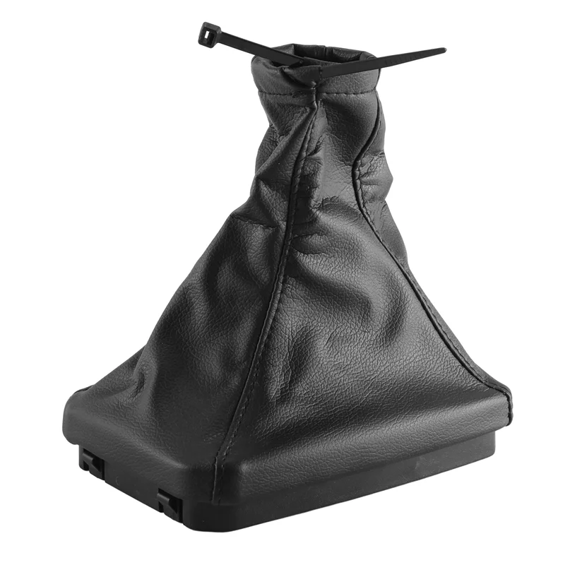 Car Shift Boot Shift Dust Cover Leather Gear Shift Cover with Handbrake