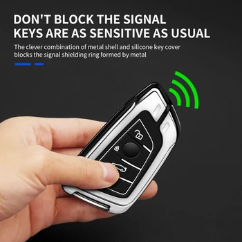 Cover chiate/telecomando per Bmw F20 G20 G30 X1 X3 X4 X5 G05 X6 accessori supporto per auto-Styling protezione portachiavi Shell 4 Cover chiate/telecomando per Bmw F20 G20 G30 X1 X3 X4 X5 G05 X6 accessori supporto per auto-Styling protezione portachiavi Shell - Custodia portachiavi per auto intelligente per Bmw F20 G20 G30 X1 X3 X4 X5 G05