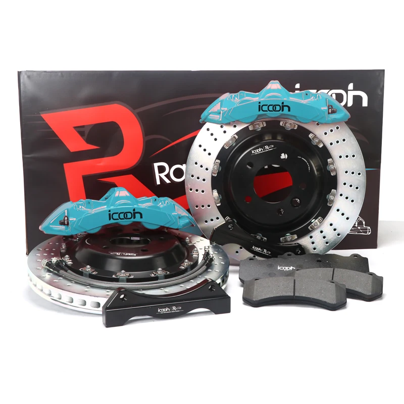

ICOOH Auto Big Brake Kit Aluminum Alloy Brake Caliper Disc Rotors with Brake Pades for Lexus LX570 LC200