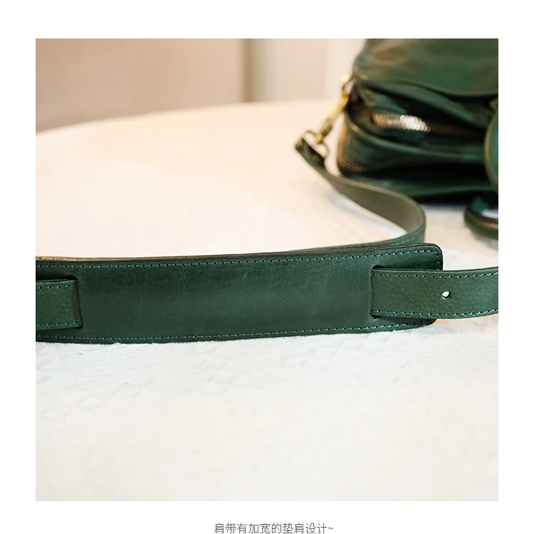 Vintage Luxus handgefertigte echtes Leder große Kapazität Damen Aktentasche Modedesigner Erste Schicht Rindsleder Laptop Handtasche – Detail 12