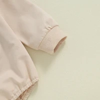 2024-05-08 Lioraitiin Baby Girls Boys Autumn Romper Long Sleeve Crewneck Tractor Embroidery Casual Playsuit 5