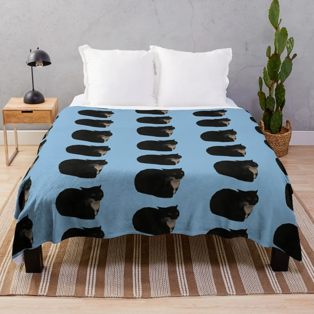 

Maxwell the Cat Throw Blanket Decorative Bed Blankets