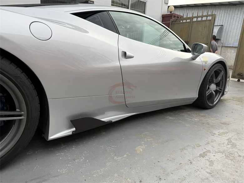 Speciale Style Dry Carbon Fiber Body Kit Front Bumper Rear Bumper Hood Side Skirts Exhaust Pipe for Ferrari 458 Italy