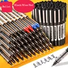 S656 Straight Liquid Walking Bead Bullet, Full Needle Tube, Neutral Pen, Office Signature Pen, Carbon Pen, 0.5 Black 1