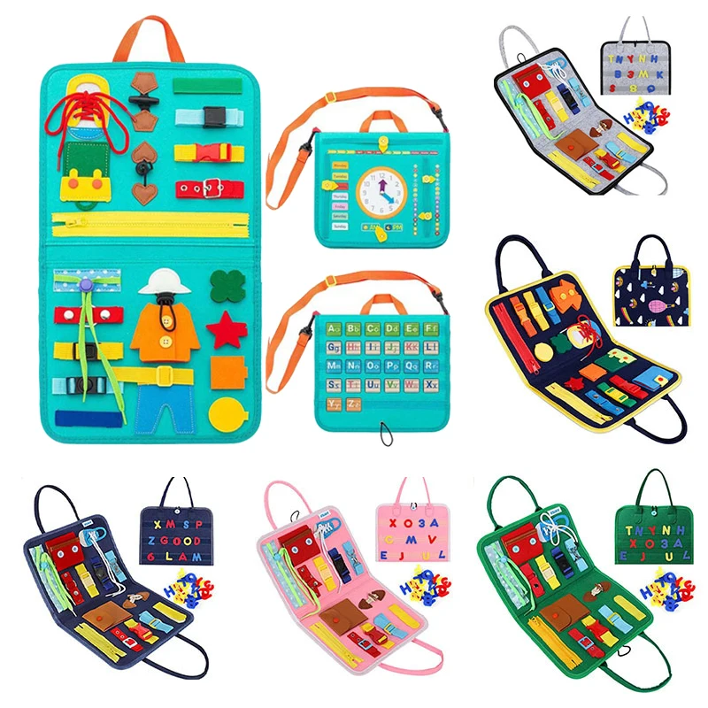 MontessoriToys3DFeltLearningBoardClothBusyBookChildrenEarly